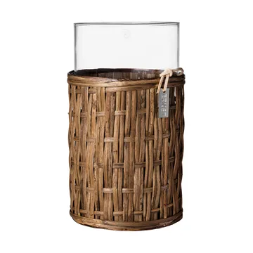 Ernst βάζο/φανάρι σε καλάθι - Σκούρο καφέ, Ø10x18 εκ. - ERNST