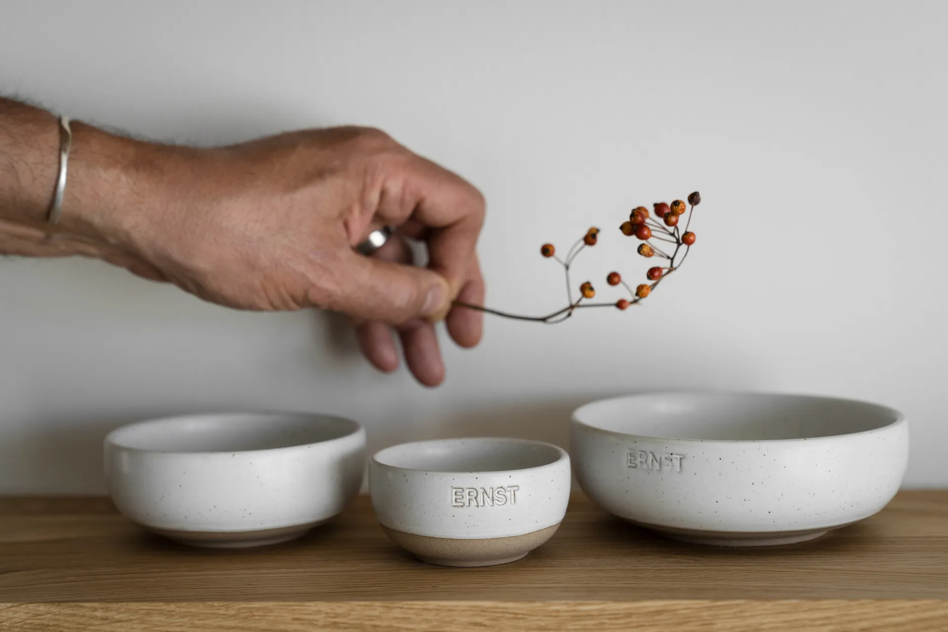 Ernst μπολ, Λευκή-φυσική βάση, Ø11 cm ERNST