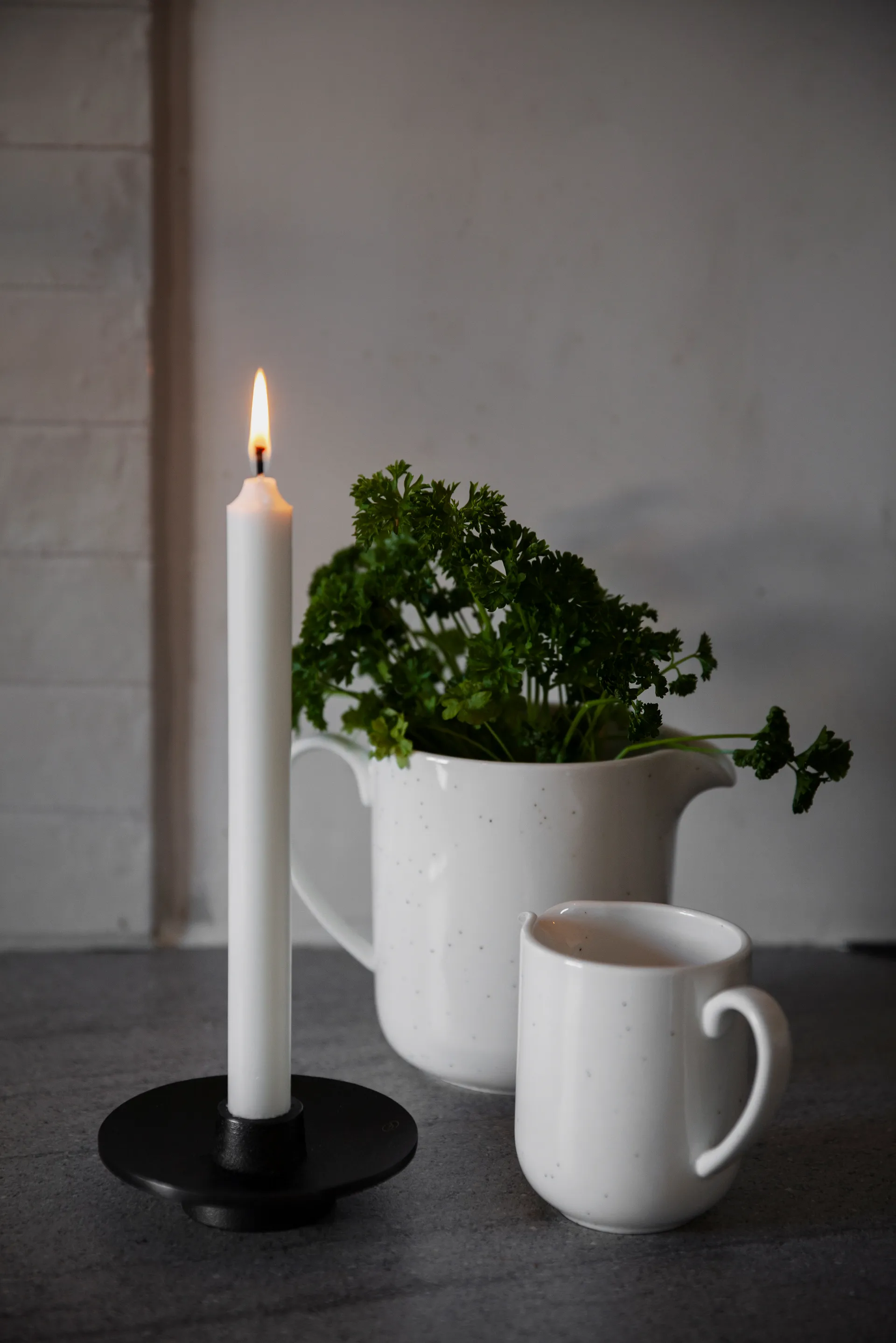 Κηροπήγιο Ernst αλουμίνιο Ø12 εκ., Μαύρο ERNST