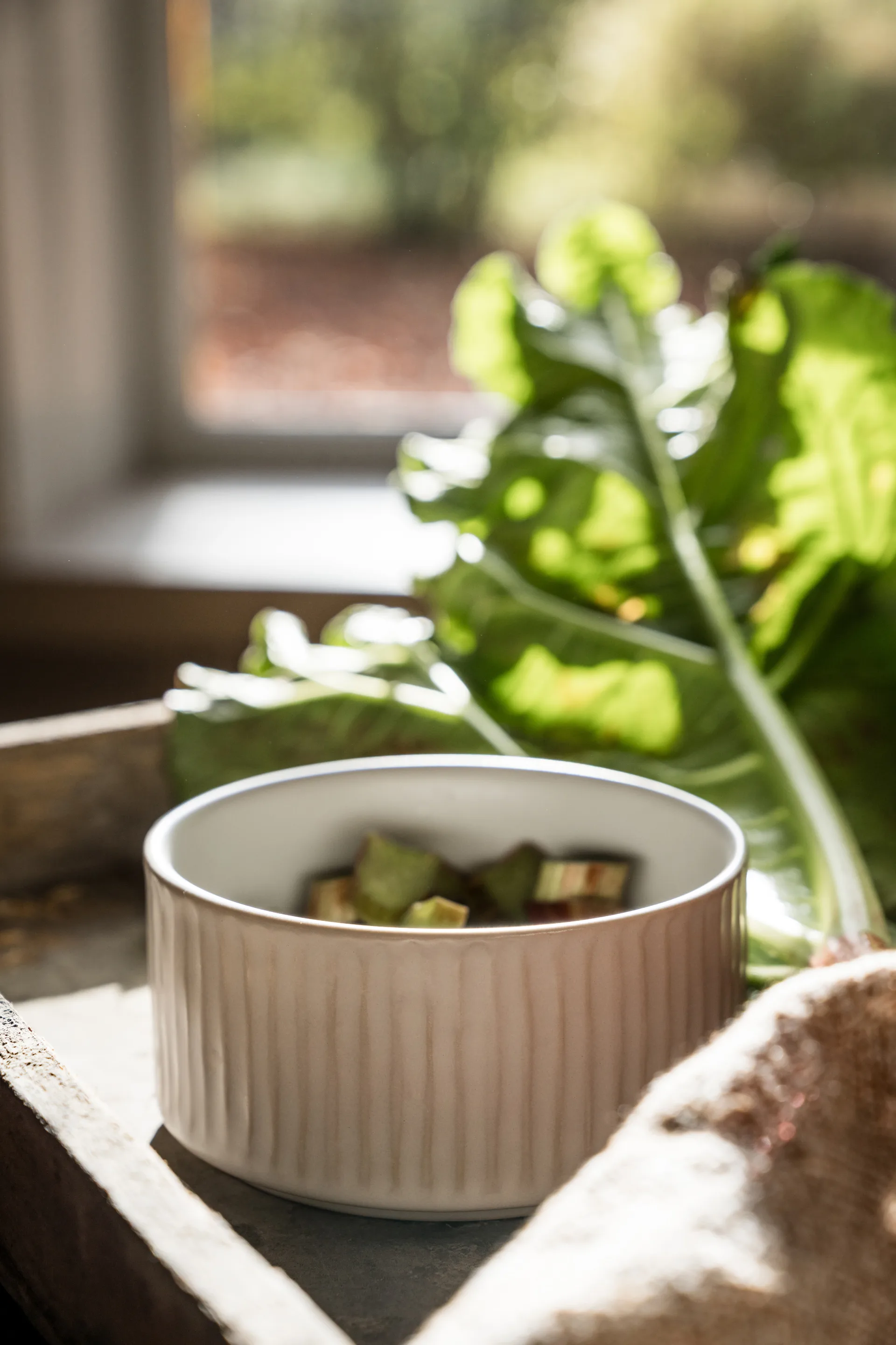 Μπολ Ernst, ριγέ, Ø12 εκ., Φυσικό λευκό ERNST