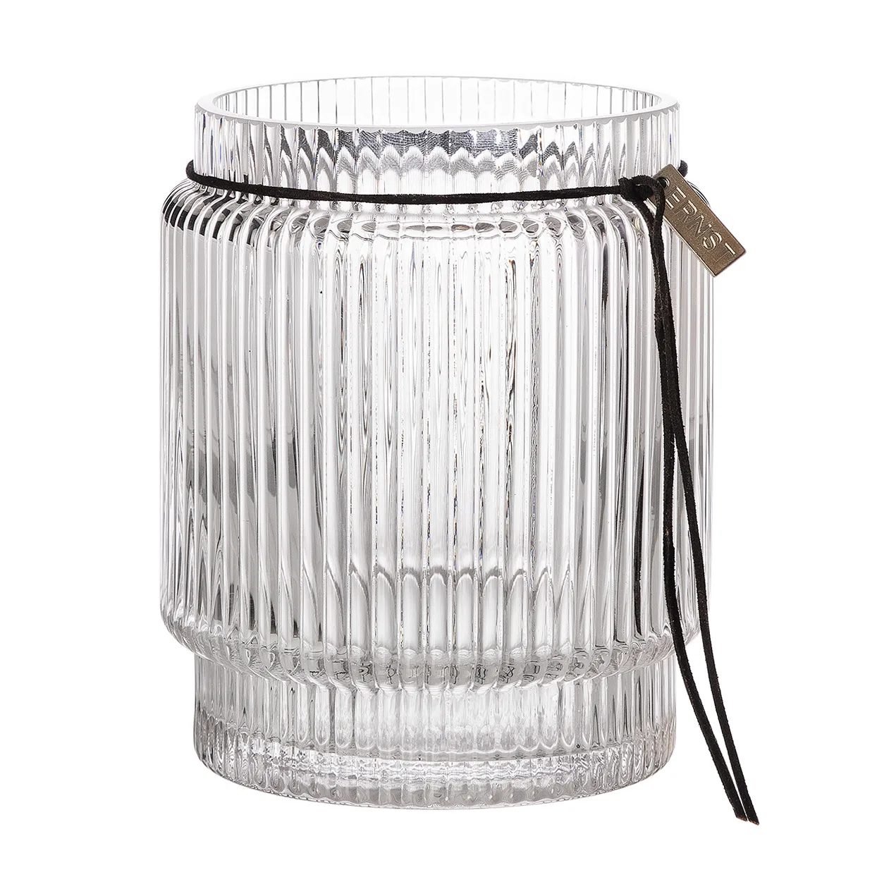 Ernst διαφανές βάζο από ραβδωτό γυαλί, Ø 12,7 cm ERNST
