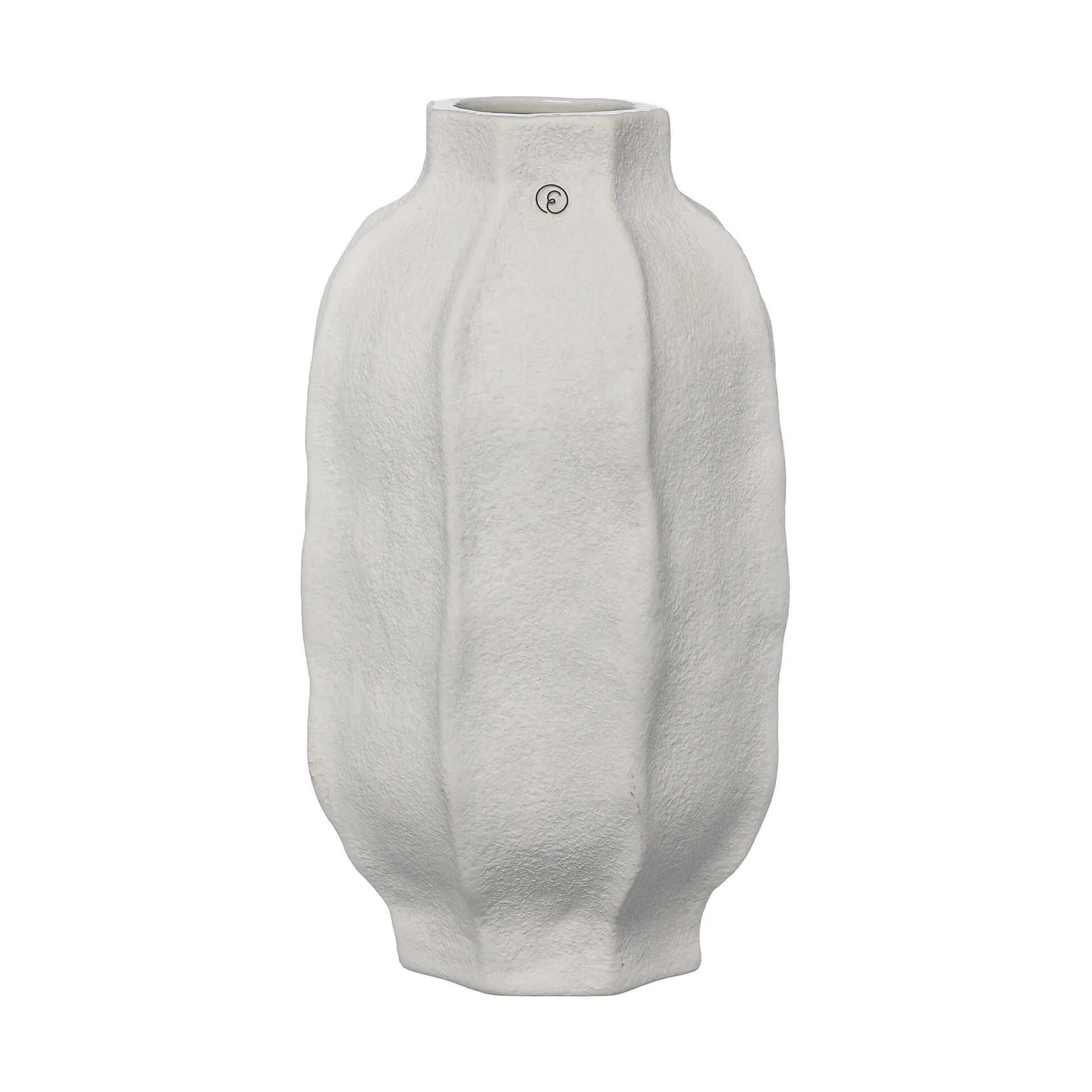 Ernst πήλινο βάζο Ø13x22 cm, Natural white ERNST