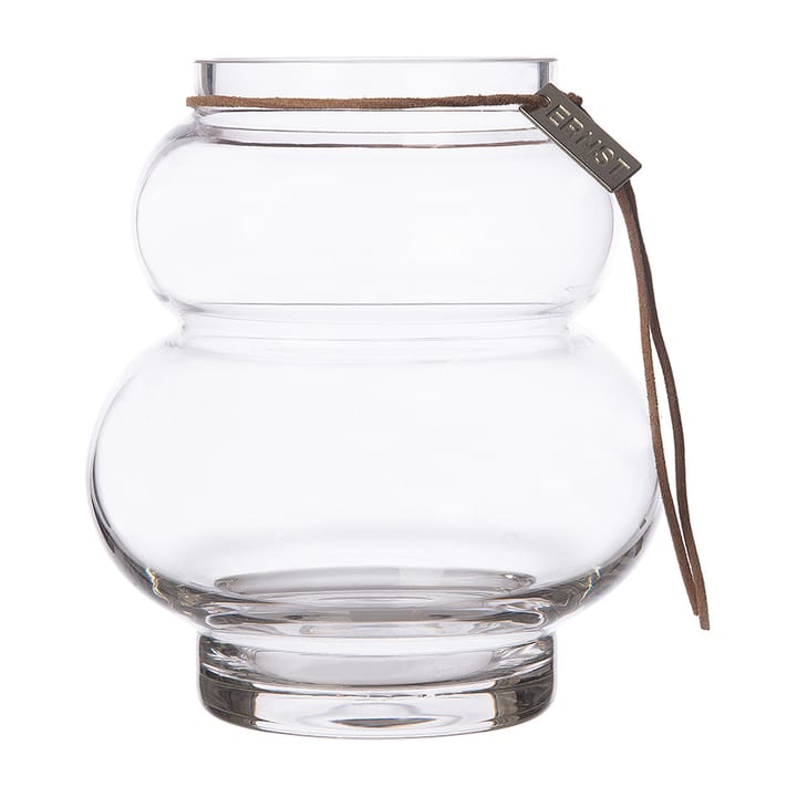 Ernst γυάλινο βάζο καμπύλο 14 cm, Διαφανές ERNST