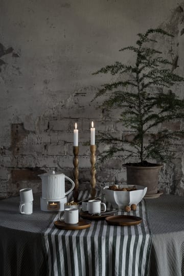 Ernst τραπεζομάντηλο με στενές ρίγες 145x300 cm - Πράσινο-μπεζ - ERNST