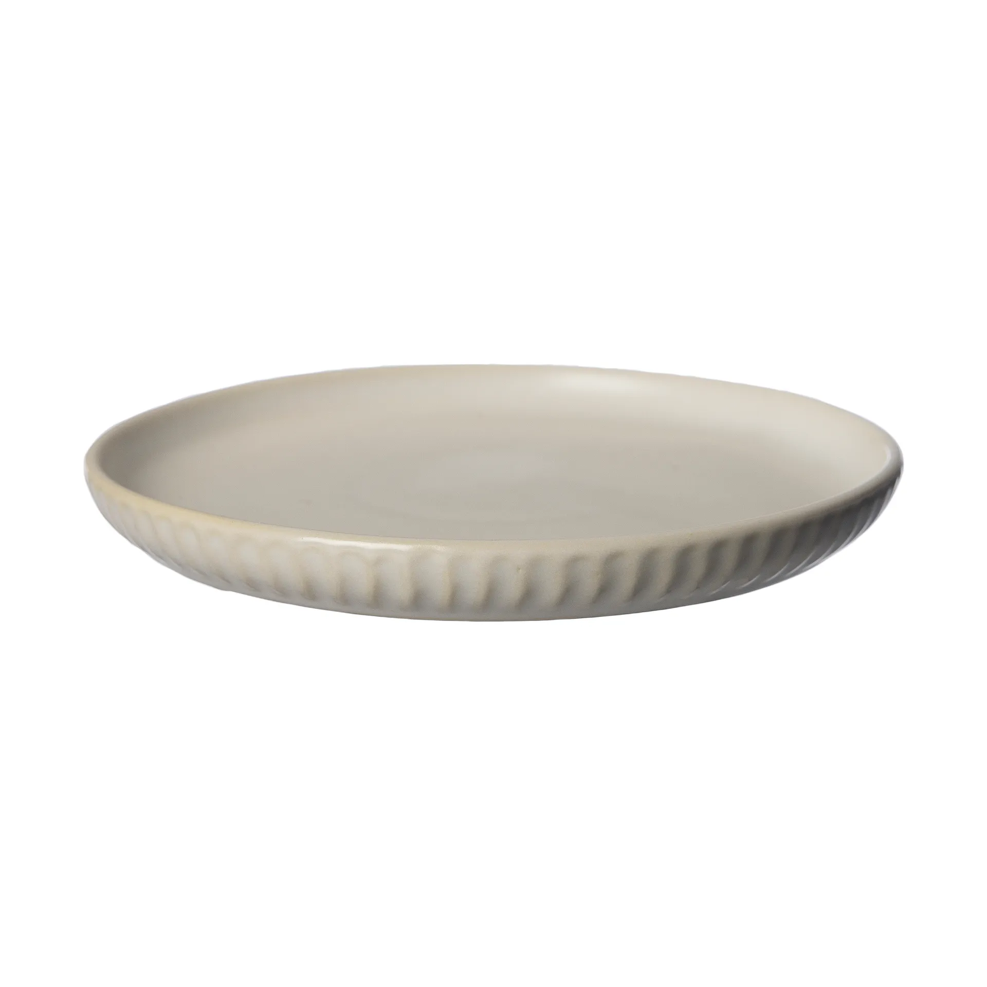 Ernst πιατάκι ριγέ Ø16 cm, Φυσικό λευκό ERNST