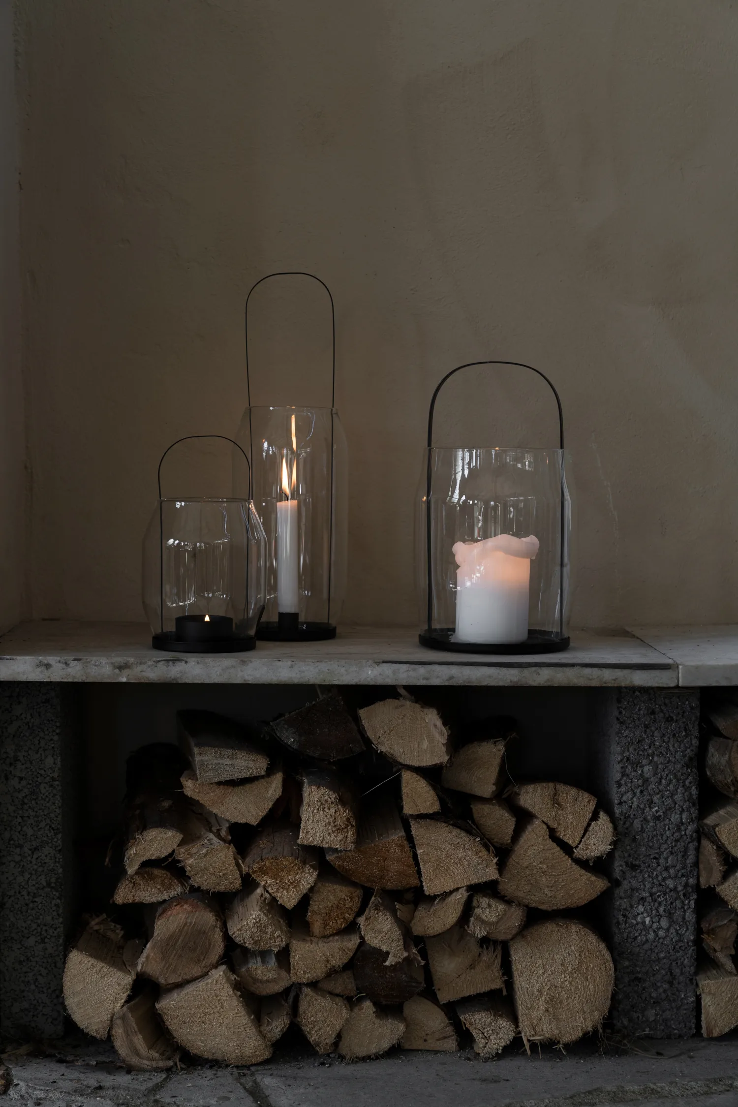 Φαναράκι Ernst για κερί Ø16x30 εκ., Μάυρο ERNST