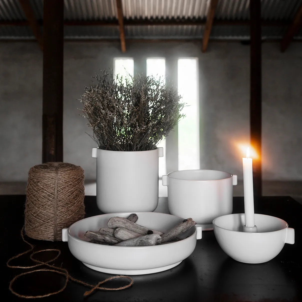 Ernst μπολ κεριού Ø17 cm, λευκό ERNST