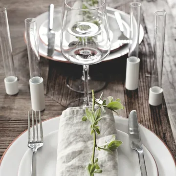 Γυάλινο βάζο και κηροπήγιο Ernst 18 εκ - Διαφανές - ERNST