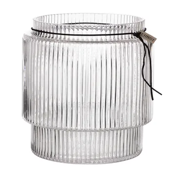 Ernst διαφανές βάζο από ραβδωτό γυαλί - Ø 19,5 cm x υ 20 cm - ERNST