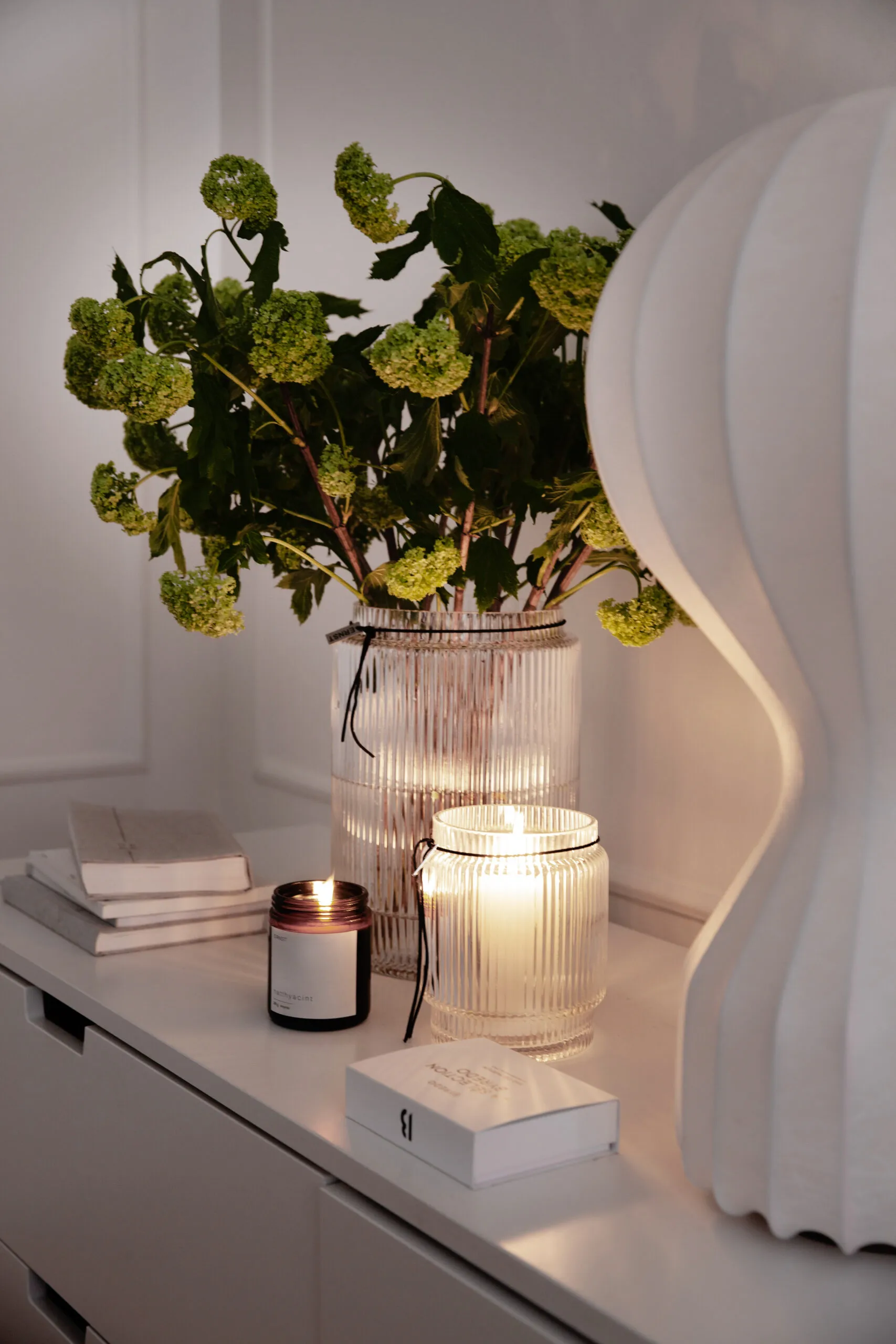 Ernst διαφανές βάζο από ραβδωτό γυαλί, Ø 19,5 cm x υ 28 cm ERNST