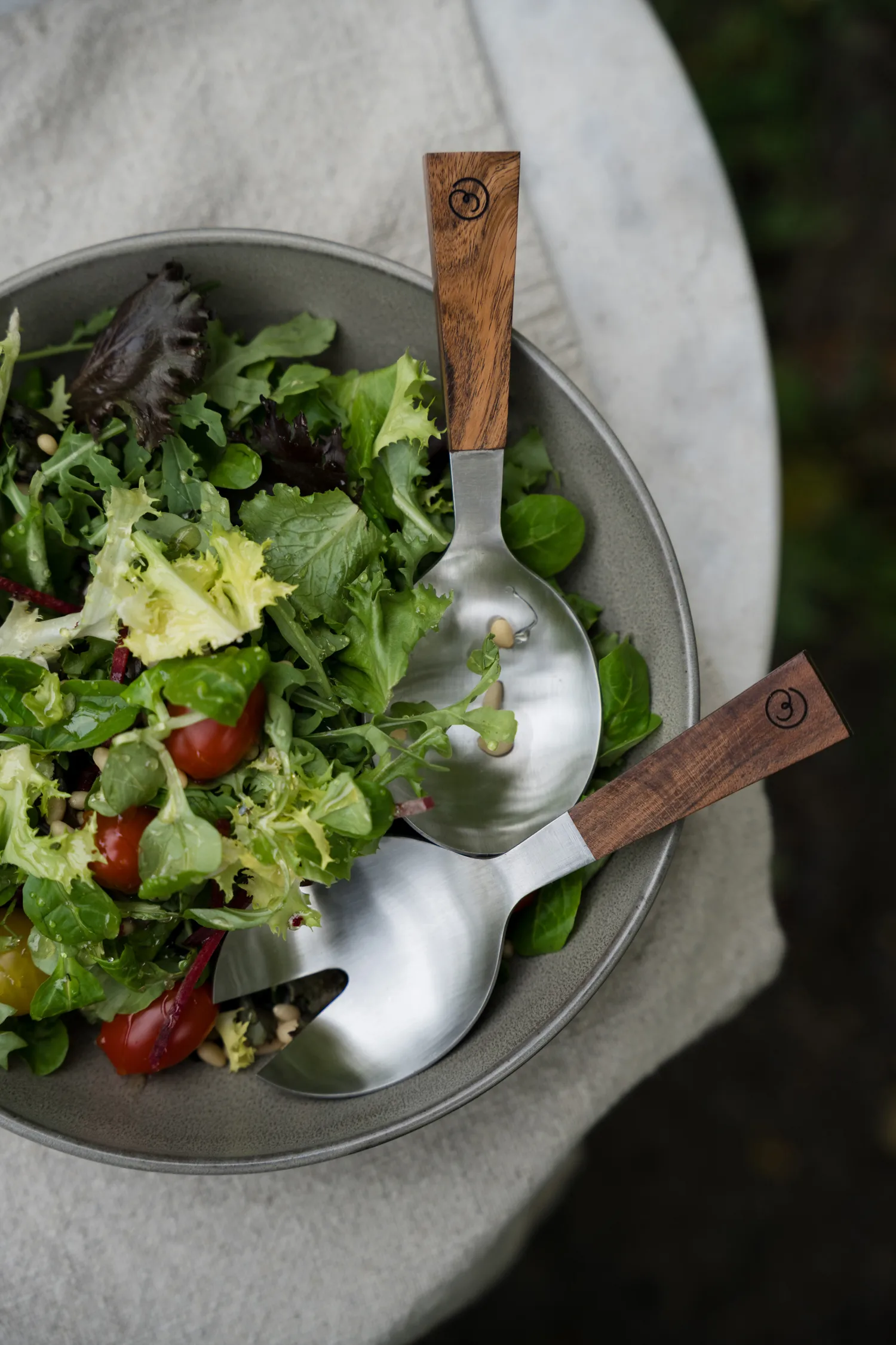 Σετ σαλατιέρας Ernst 2 τεμαχίων, Ακακία, 18 εκ. ERNST