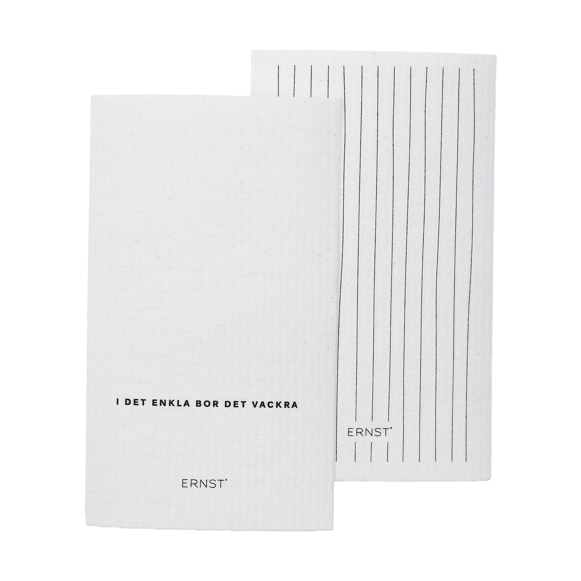 Πετσέτα πιάτων/ριγέ Ernst, 2 τεμ., Λευκό ERNST