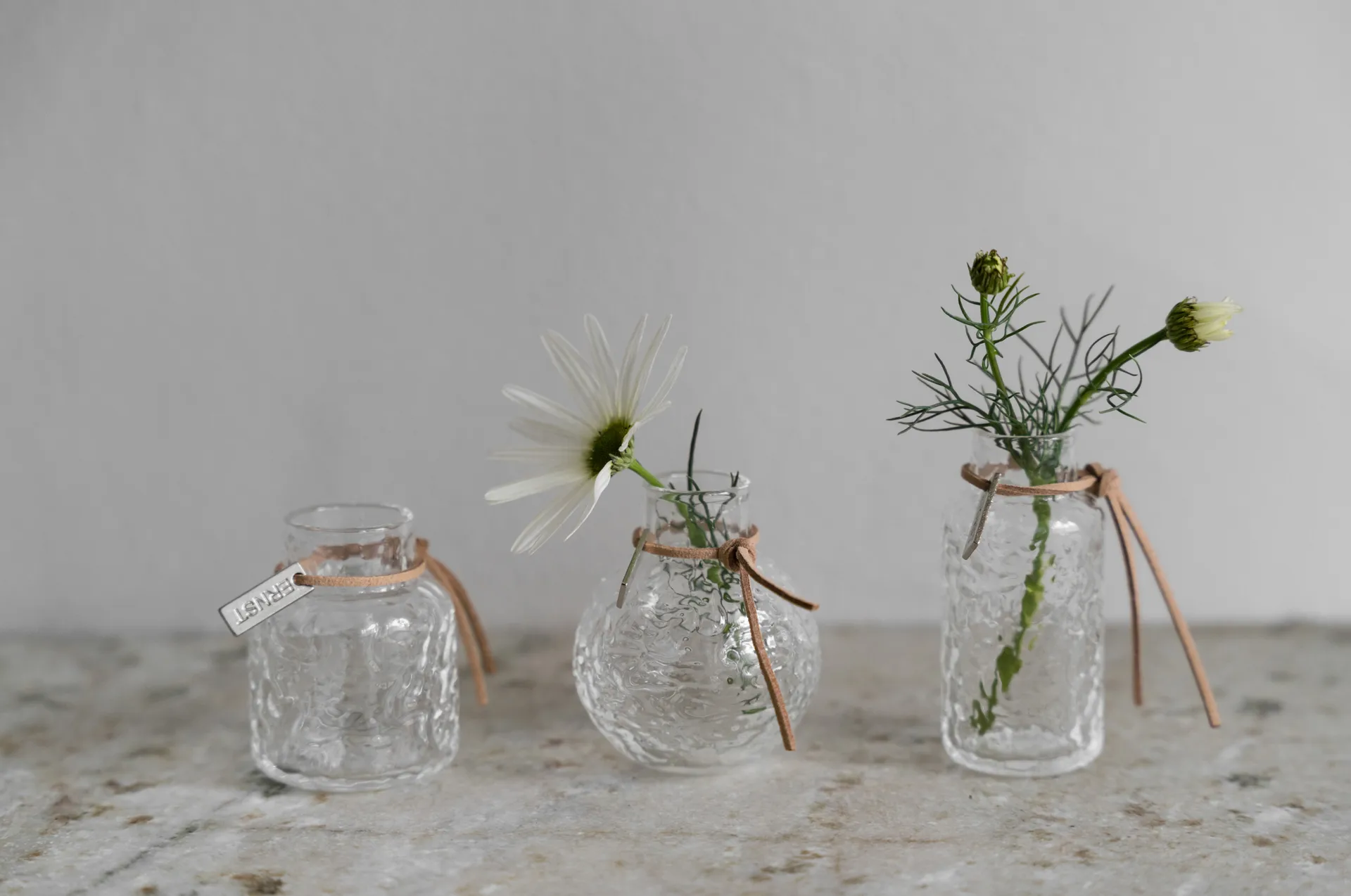 Ernst βάζο με μοτίβο σε συσκευασία δώρου 3 τεμαχίων, Διάφανο ERNST