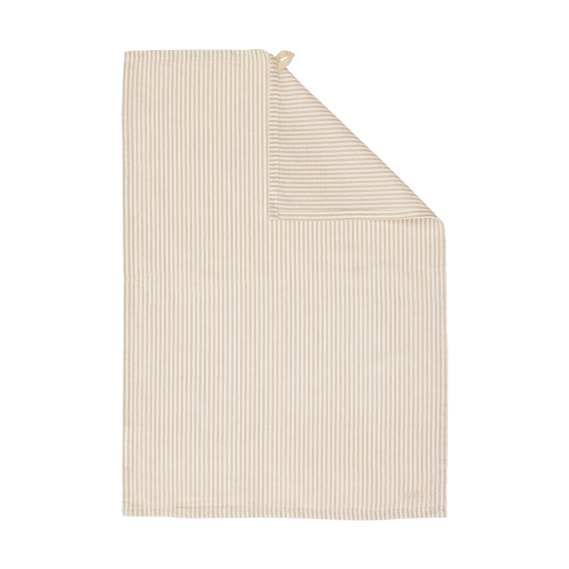Πετσέτα κουζίνας Ernst λεπτές ρίγες 47x70 εκ., Beige-white ERNST