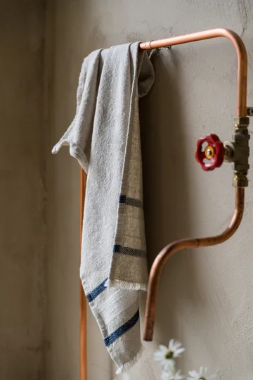 Πετσέτα κουζίνας Ernst - Φυσικό-λευκό-μπλε, 47x70 εκ. - ERNST