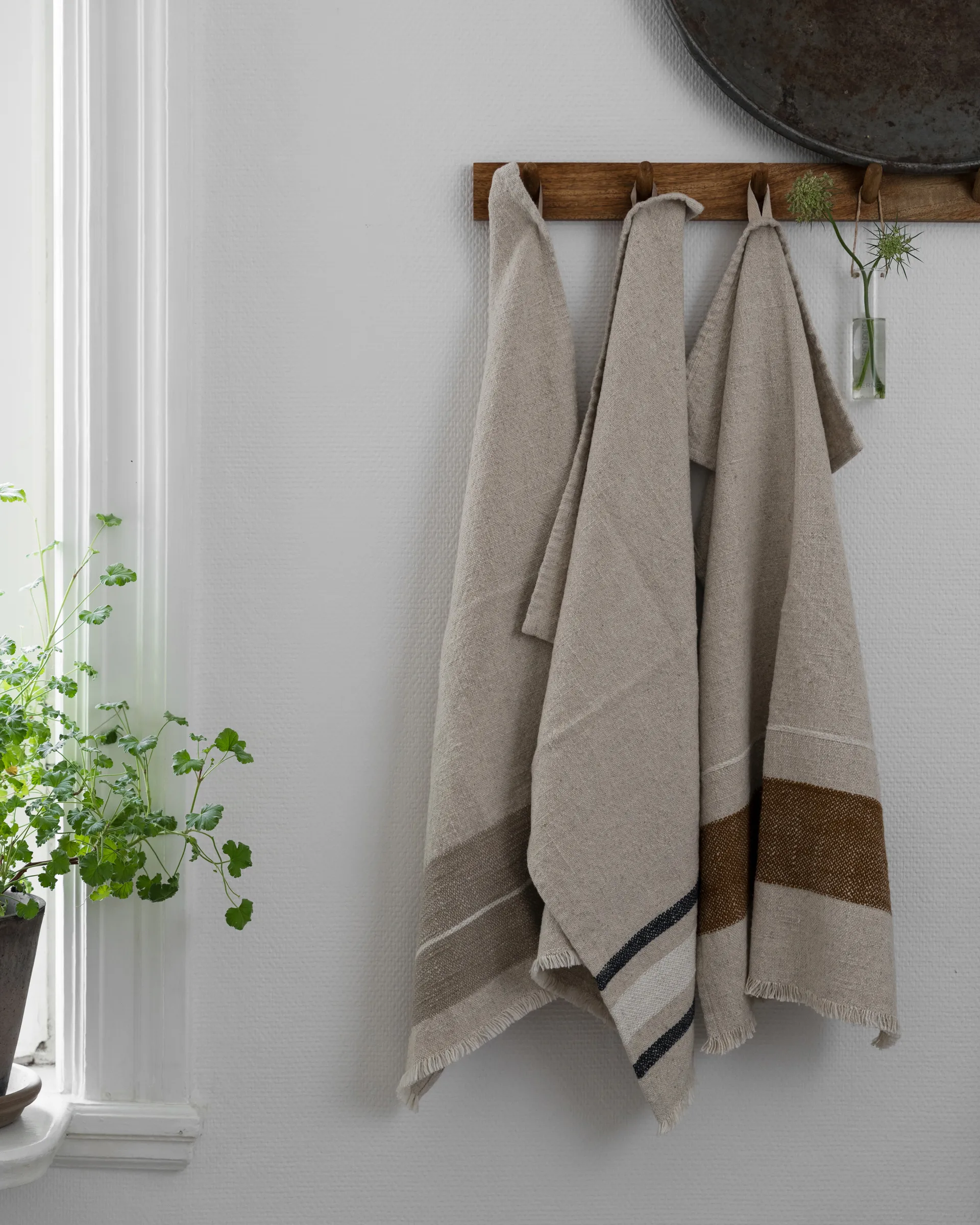 Πετσέτα κουζίνας Ernst, Φυσικό-καραμέλα-λευκό, 47x70 εκ. ERNST