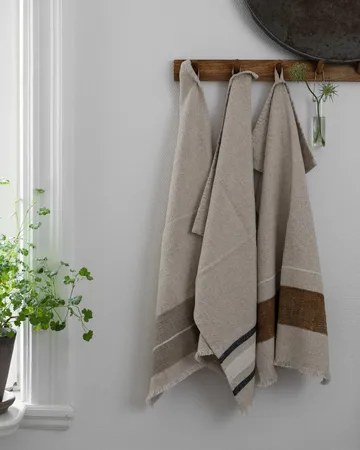 Πετσέτα κουζίνας Ernst - Φυσικό-καραμέλα-λευκό, 47x70 εκ. - ERNST