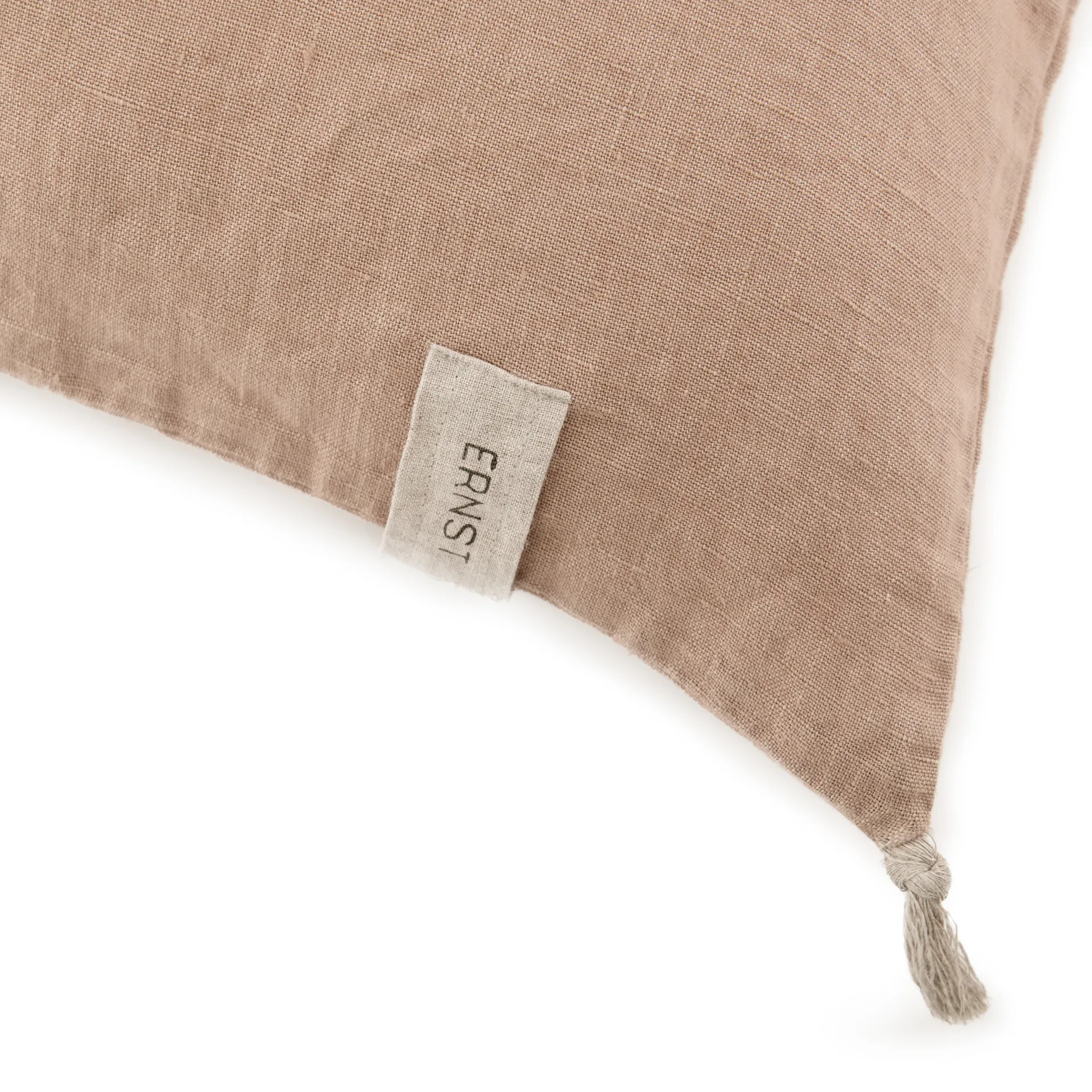 Ernst κάλυμμα μαξιλαριού με κρόσσια 50 x 60 cm, Μοσχοκάρυδο ERNST