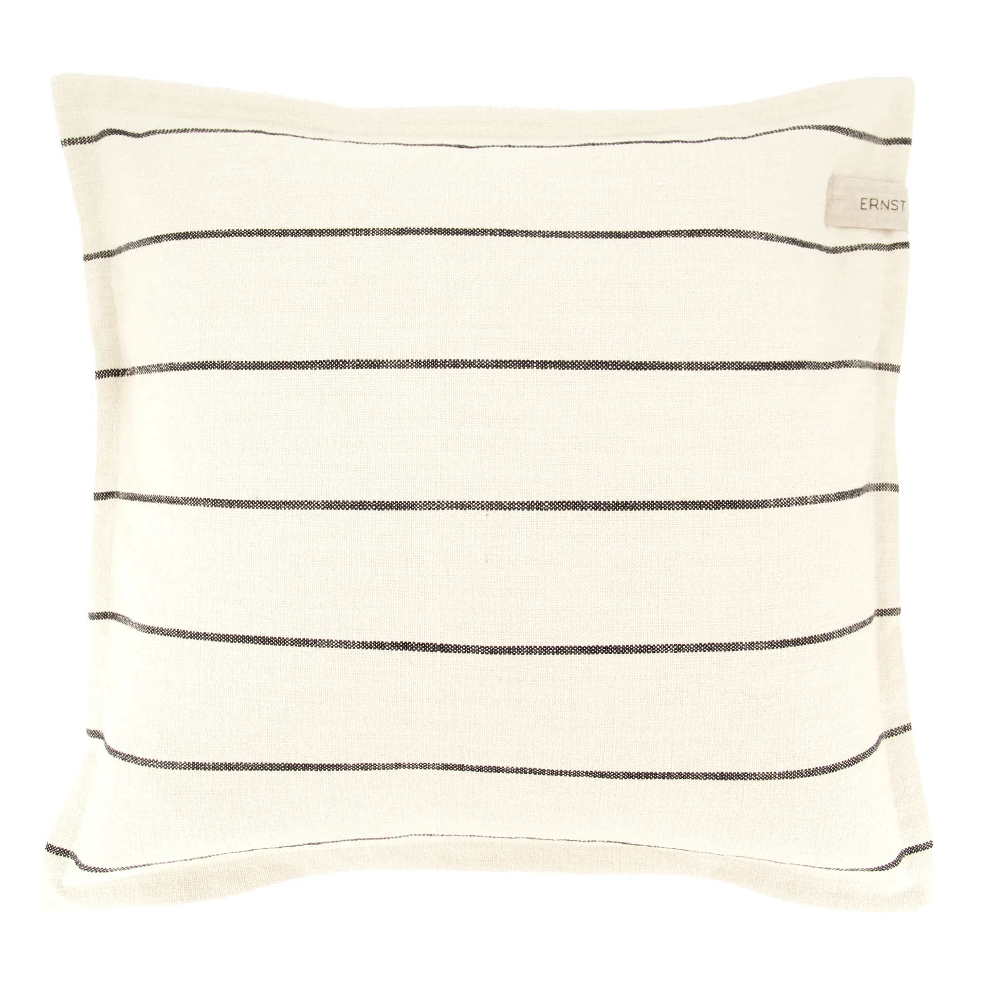 Ernst ριγέ μαξιλαροθήκη 50x50 cm, Φυσικό-μαύρο ERNST