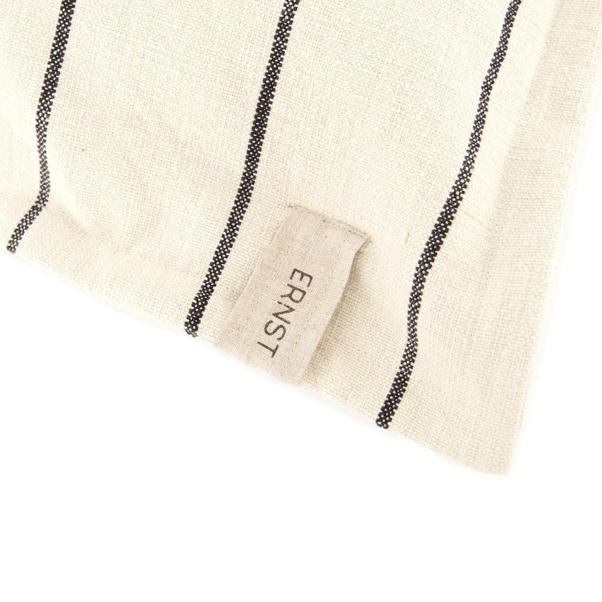 Ernst ριγέ μαξιλαροθήκη 50x50 cm, Φυσικό-μαύρο ERNST