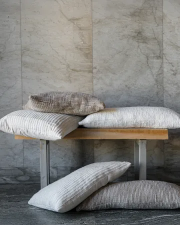 Ernst μαξιλαροθήκη με υφή - Φυσικό, 50x50 εκ. - ERNST