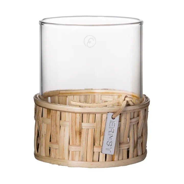 Ernst βάζο/φανάρι σε καλάθι - Φυσικό, Ø7x8,5 εκ. - ERNST