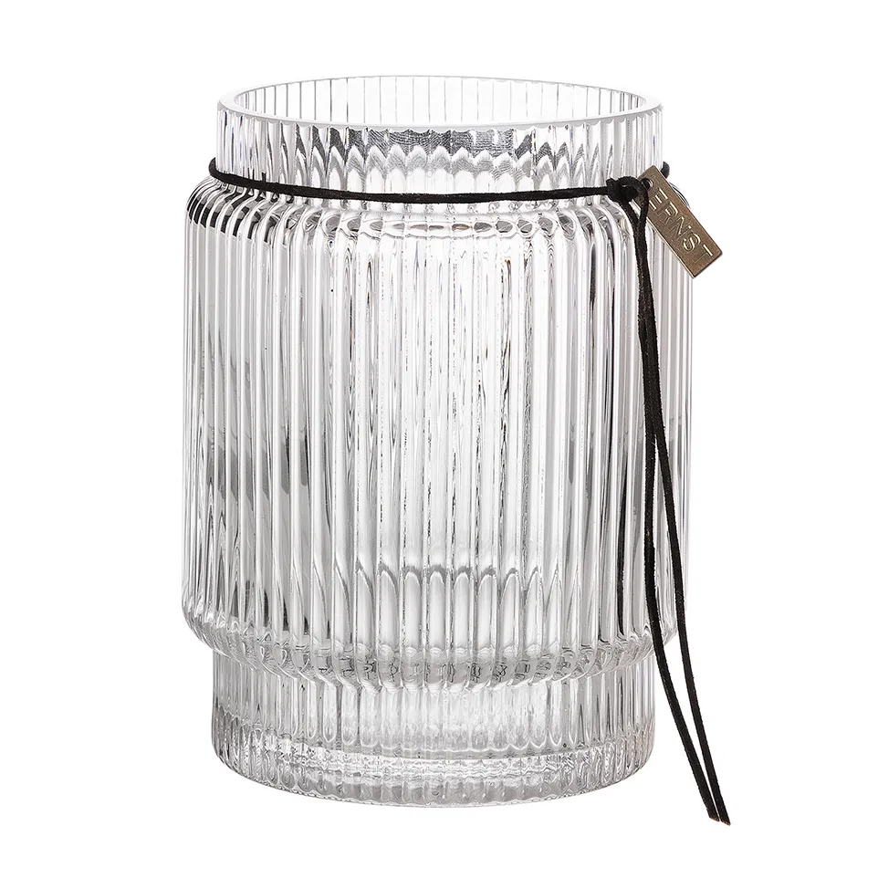 Ernst διαφανές βάζο από ραβδωτό γυαλί, Ø 8 cm ERNST