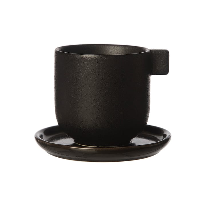Ernst φλιτζάνι του καφέ με πιατάκι 8,5 cm - Μαύρο - ERNST