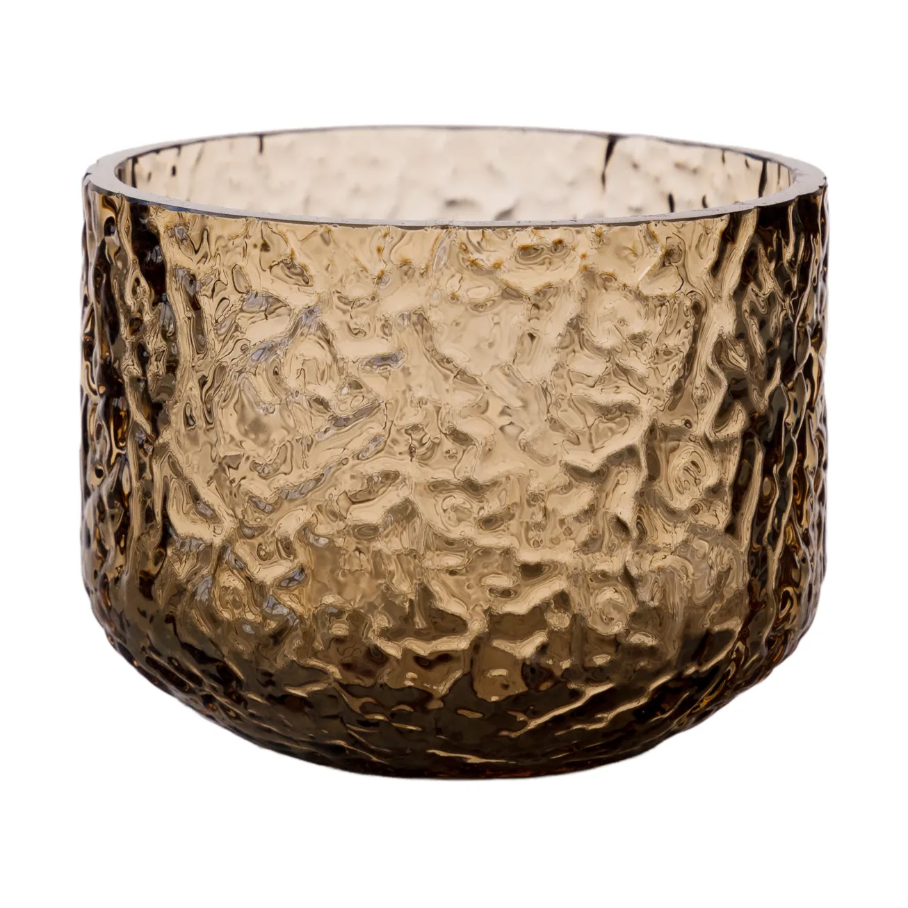 Ernst βάζο/φανάρι με σχέδιο, Κεχριμπάρι, Ø8x6 εκ. ERNST