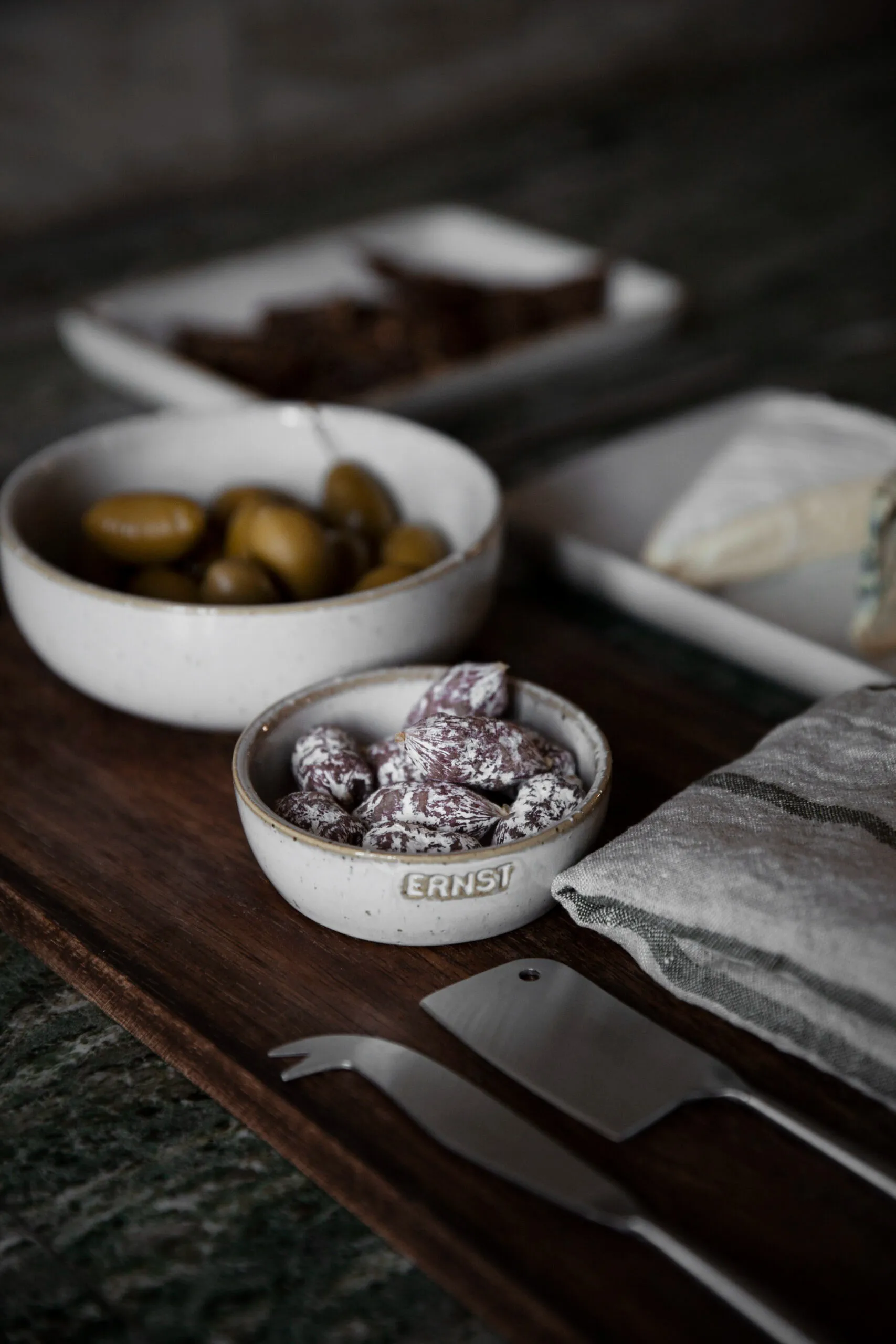 Μπολ Ernst φυσικό λευκό, Ø9 εκ. με λογότυπο ERNST