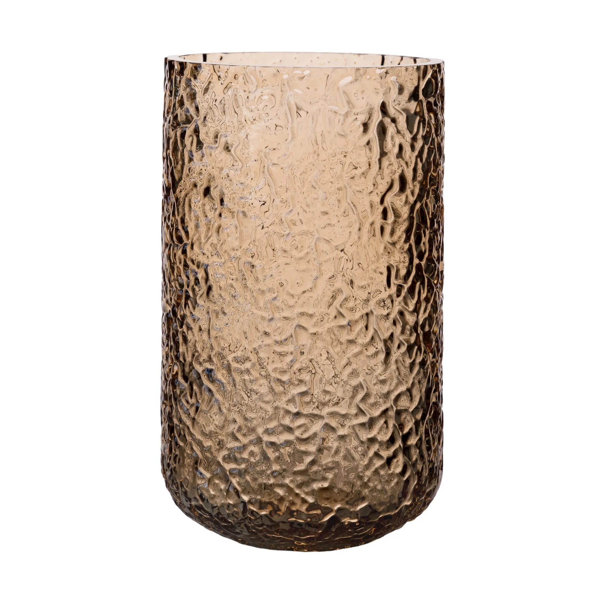 Ernst βάζο/φανάρι με σχέδιο, Κεχριμπάρι, Ø9x15 εκ. ERNST