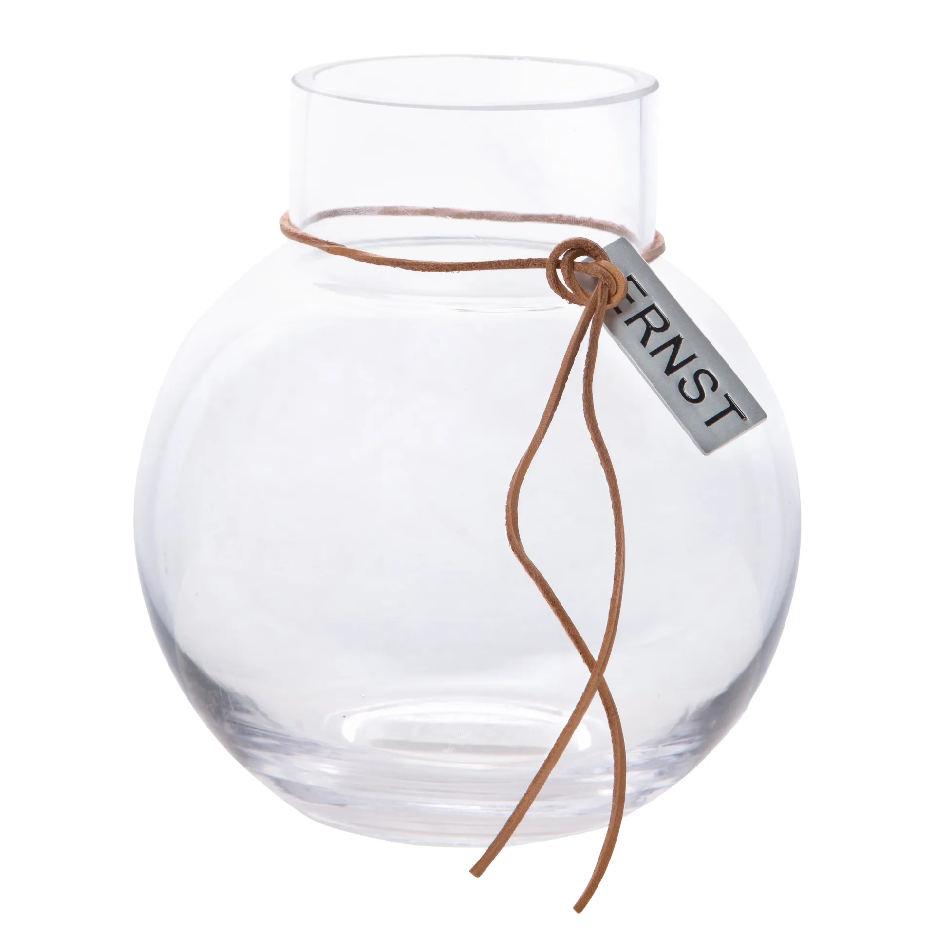 Ernst γυάλινο βάζο H14cm Ø13cm, διαφανές ERNST