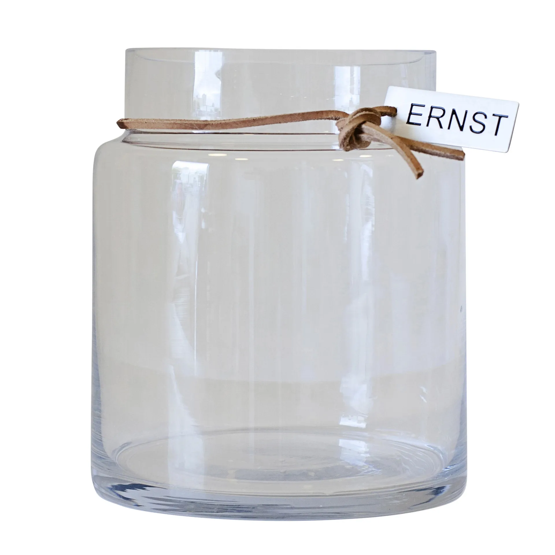 Ernst γυάλινο βάζο H22.5cm Ø12.5cm, διαφανές ERNST