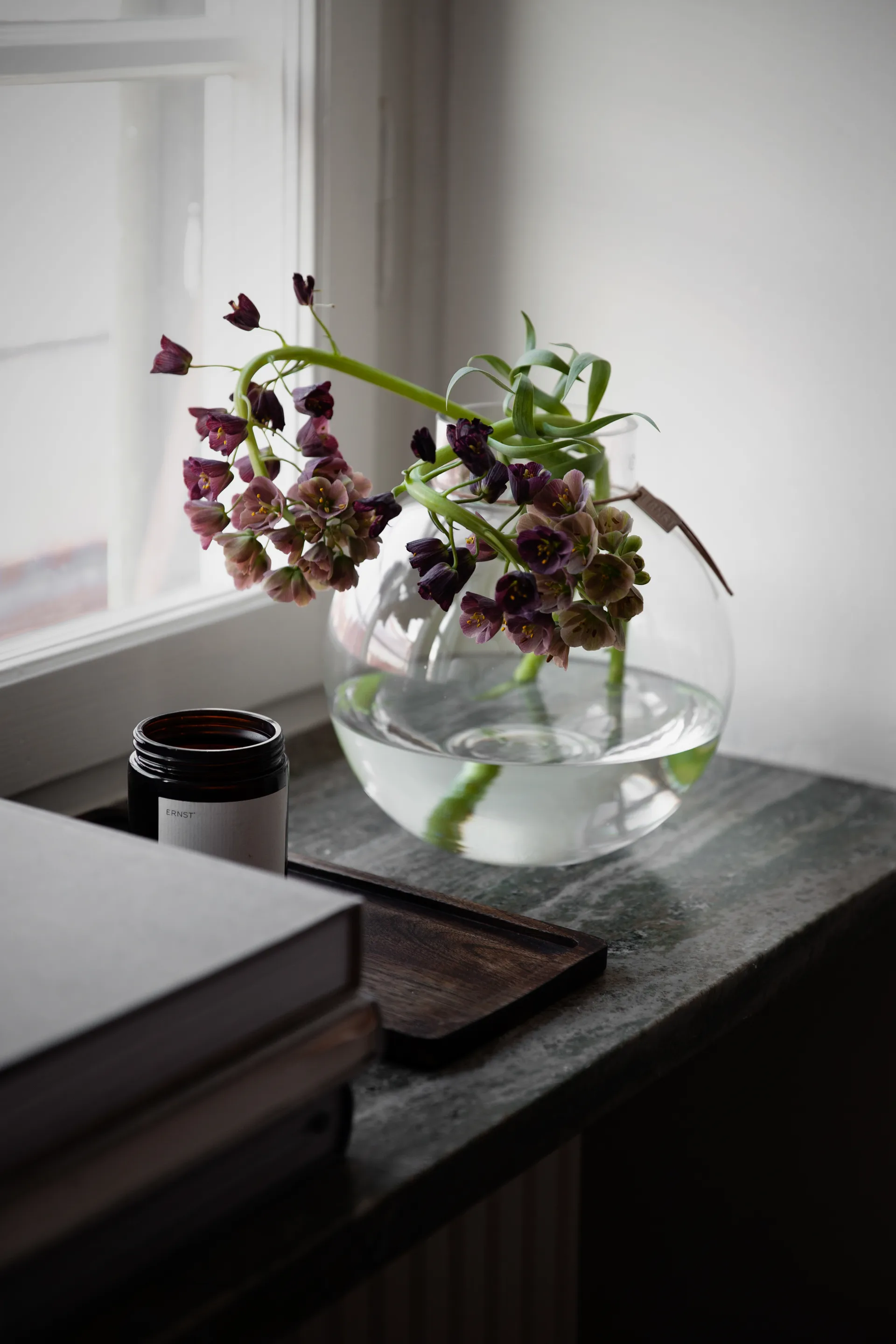 Ernst γυάλινο βάζο H22cm Ø21cm, διαφανές ERNST