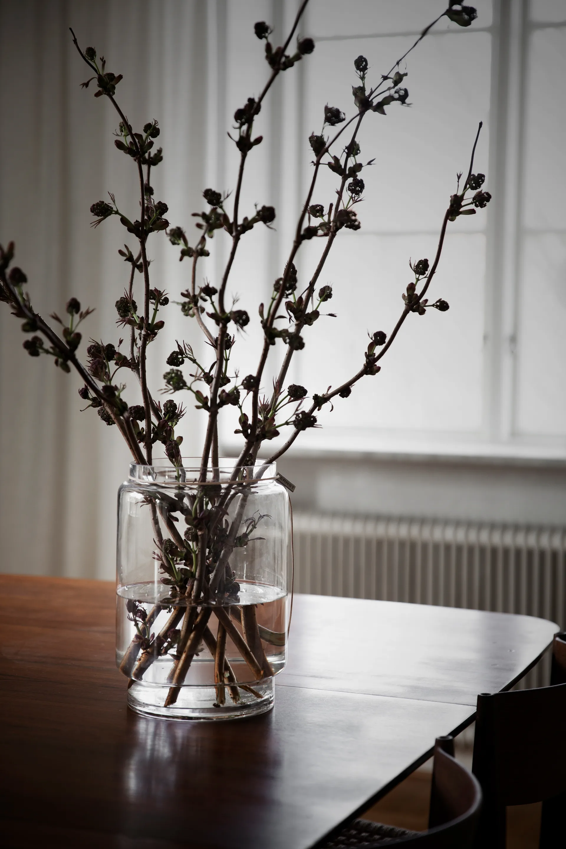 Ernst γυάλινο κυλινδρικό βάζο H28 cm Ø19,8 cm, Διαφανές ERNST