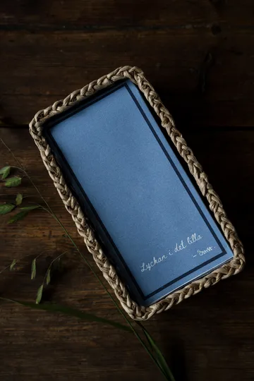 Ernst πετσέτα με ρητό Lycka i det lilla Συσκευασία 20 τεμαχίων - Μπλε - ERNST