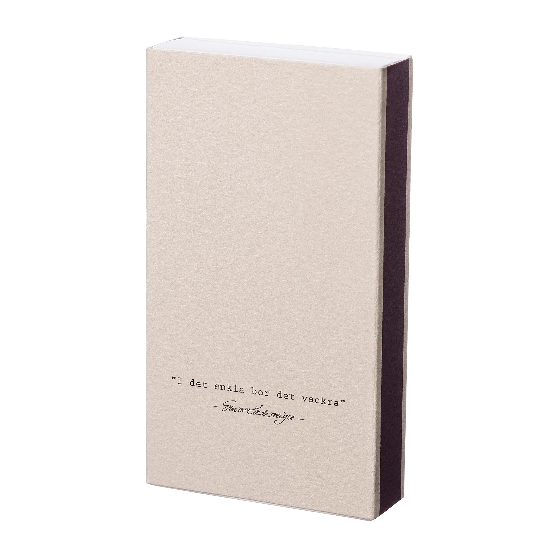 Ernst κουτί με σπίρτα quote simple, Μπεζ ERNST