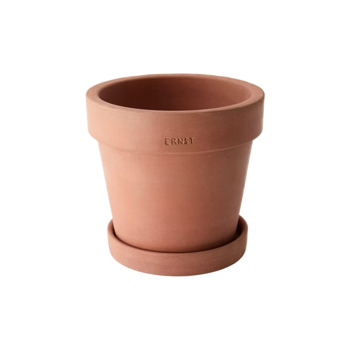 Ernst γλάστρα με πιατάκι rustic τερακότα, Ø 17 cm ERNST