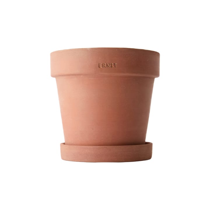 Ernst γλάστρα με πιατάκι rustic τερακότα, Ø 17 cm ERNST