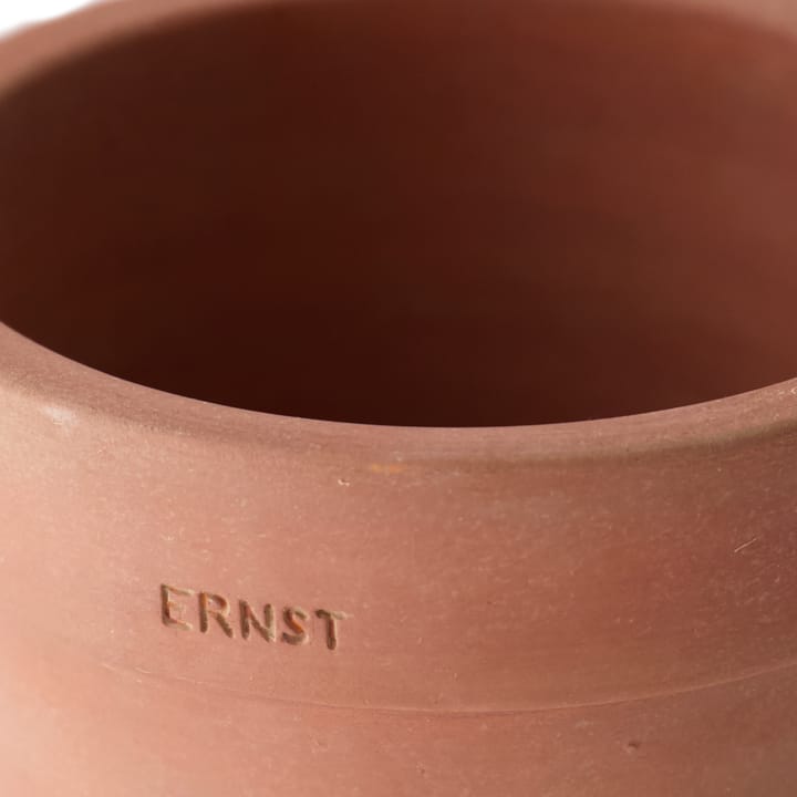 Ernst γλάστρα με πιατάκι rustic τερακότα, Ø 17 cm ERNST