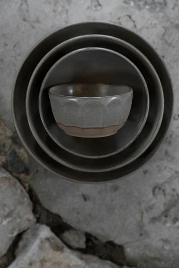 Ernst μπολ από stoneware - Γκρι-φυσικό, Ø12 εκ. - ERNST