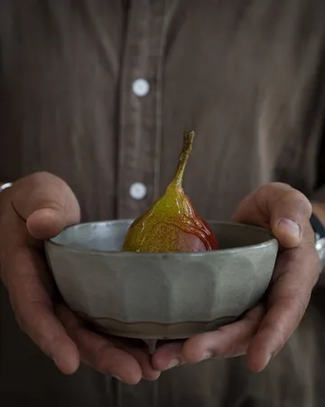 Ernst μπολ από stoneware - Γκρι-φυσικό, Ø16 εκ. - ERNST