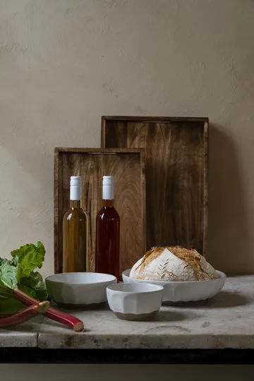 Ernst μπολ από stoneware - Λευκό-φυσικό, Ø20 εκ. - ERNST