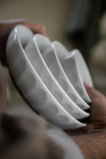 Ernst μπολ από stoneware - Λευκό-φυσικό, Ø20 εκ. - ERNST