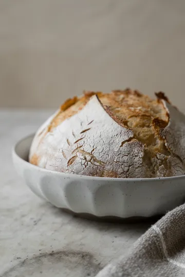 Ernst μπολ από stoneware - Λευκό-φυσικό, Ø24 εκ. - ERNST