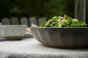 Ernst μπολ από stoneware - Γκρι-φυσικό, Ø24 εκ. - ERNST