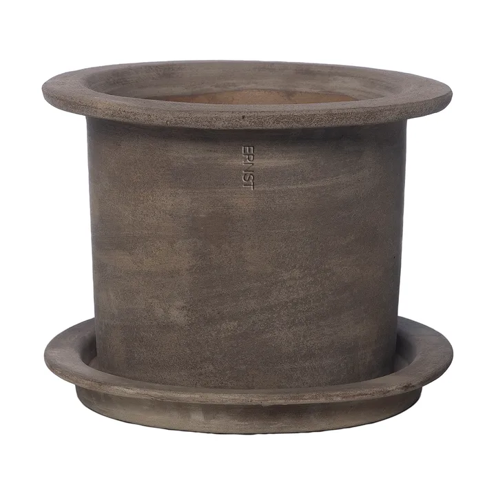 Ernst terracotta γλάστρα με πιατάκι. - Ø18x14 cm - ERNST