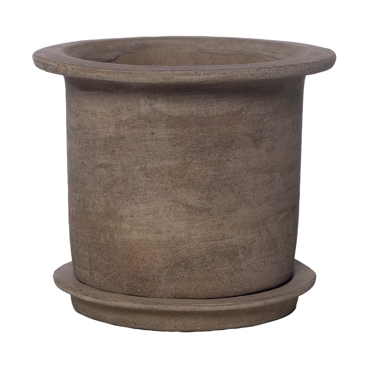 Ernst terracotta γλάστρα με πιατάκι. - Ø24 εκ. - ERNST
