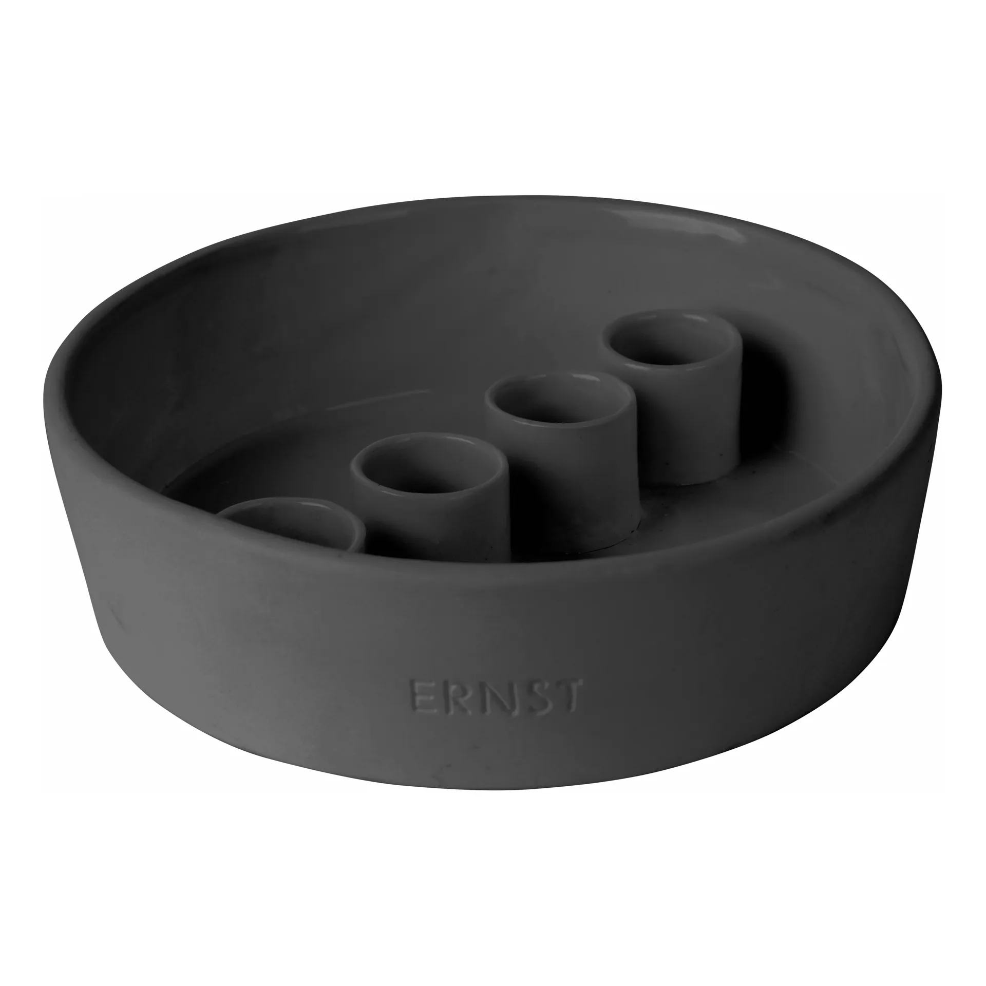 Χριστουγεννιάτικο πέτρινο Κηροπήγιο Ernst , σκούρο γκρι ERNST