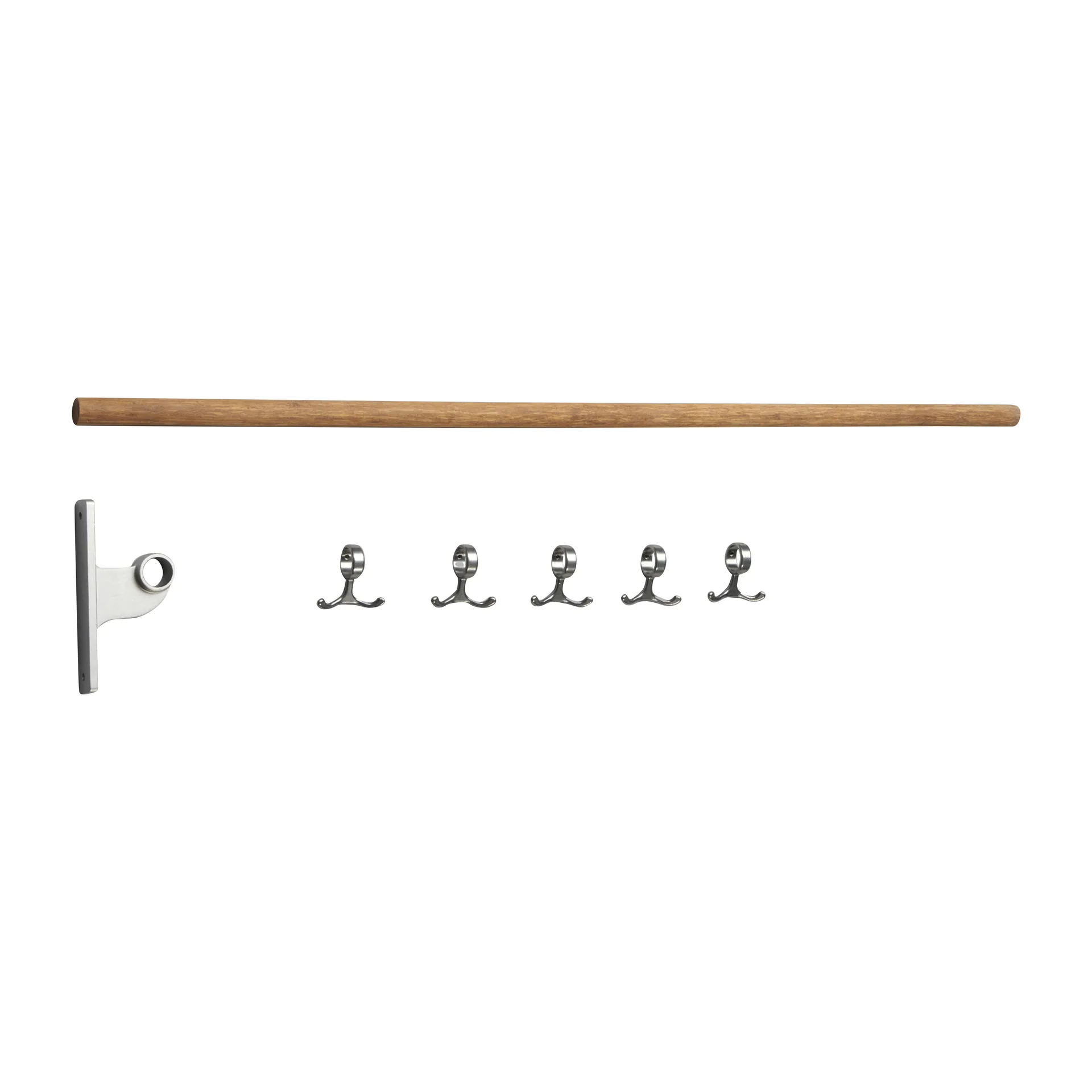 Ενσωματωμένη μπάρα με γάντζους, Nostalgi, Μπαμπού-αλουμίνιο Essem Design